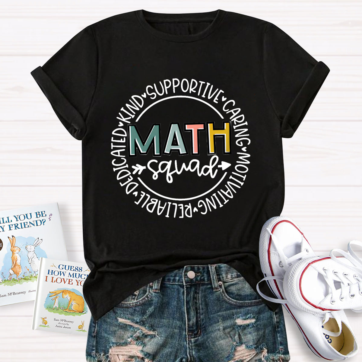 Math Squad Kind Supportive Caring Motivating T-Shirt