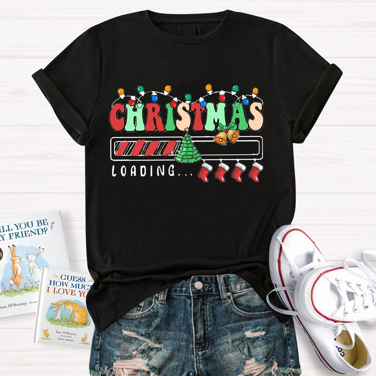 Christmas Loading Teacher T-Shirt