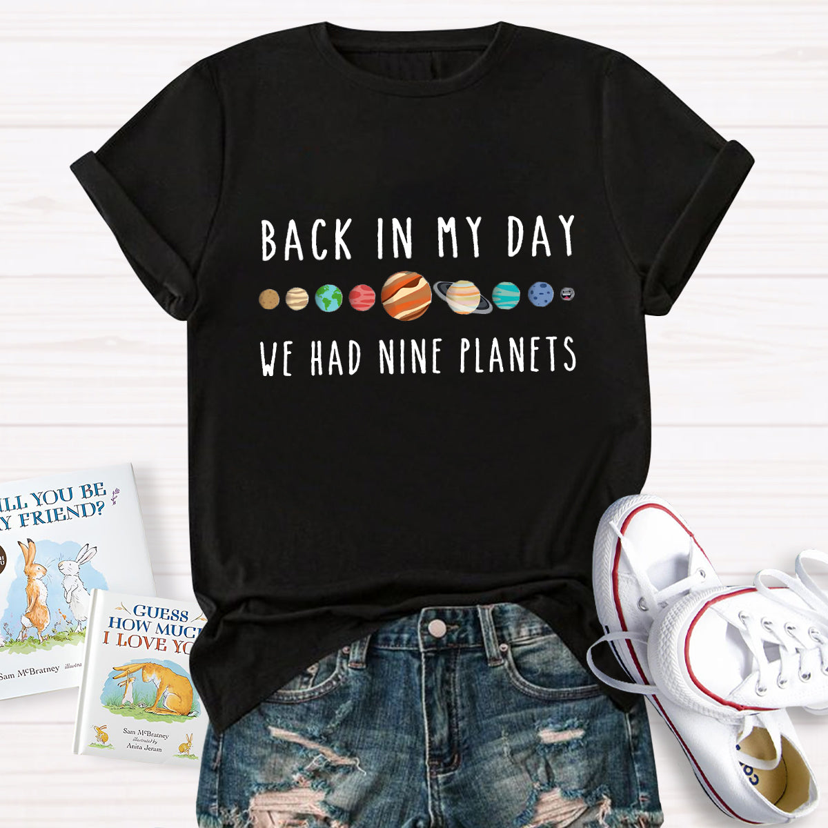 Back In My Day We Had Nine Planets Teacher T-Shirt