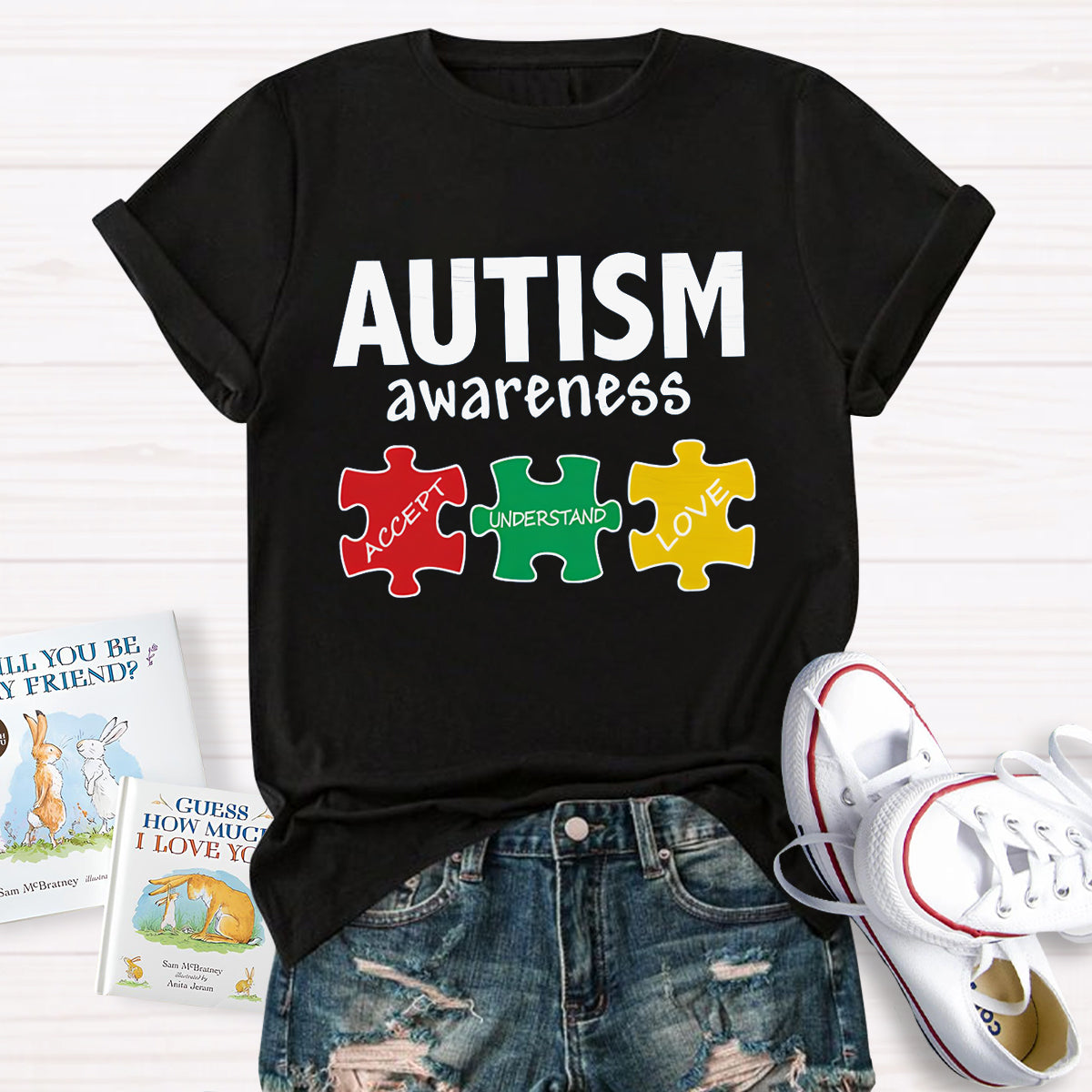 Autism Awareness Support Puzzle T-Shirt