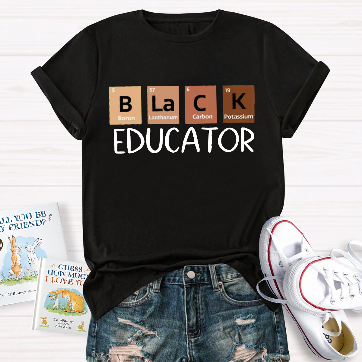 Black Educator Teacher T-Shirt