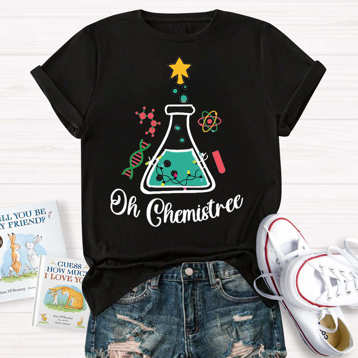 Oh Chemistree Teacher Christmas T-Shirt