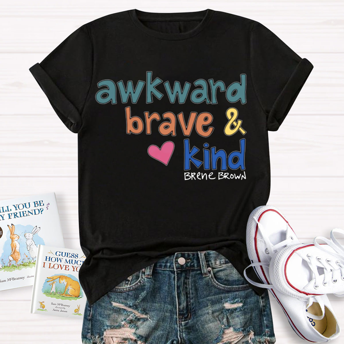 Awkward Brave Kind Teacher T-Shirt