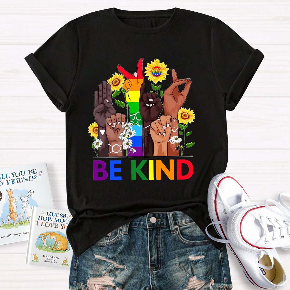 Be Kind Sign Language Hand T-Shirt