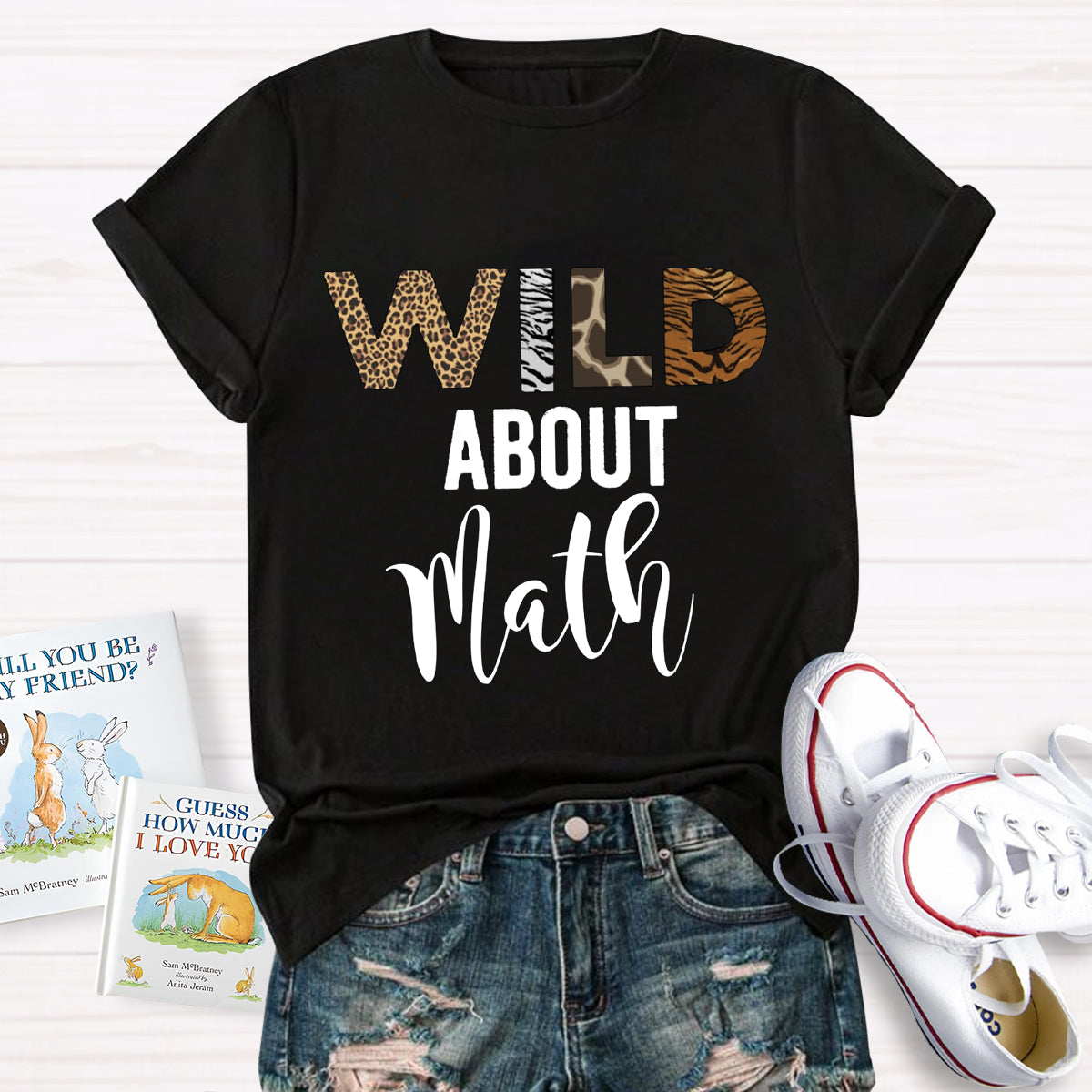 Wild About Math Teacher T-Shirt