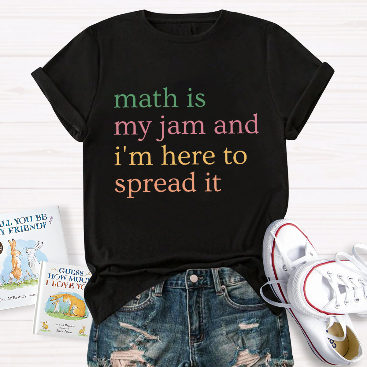 Math Is My Jam And I'M Here To Spread It Teacher T-Shirt