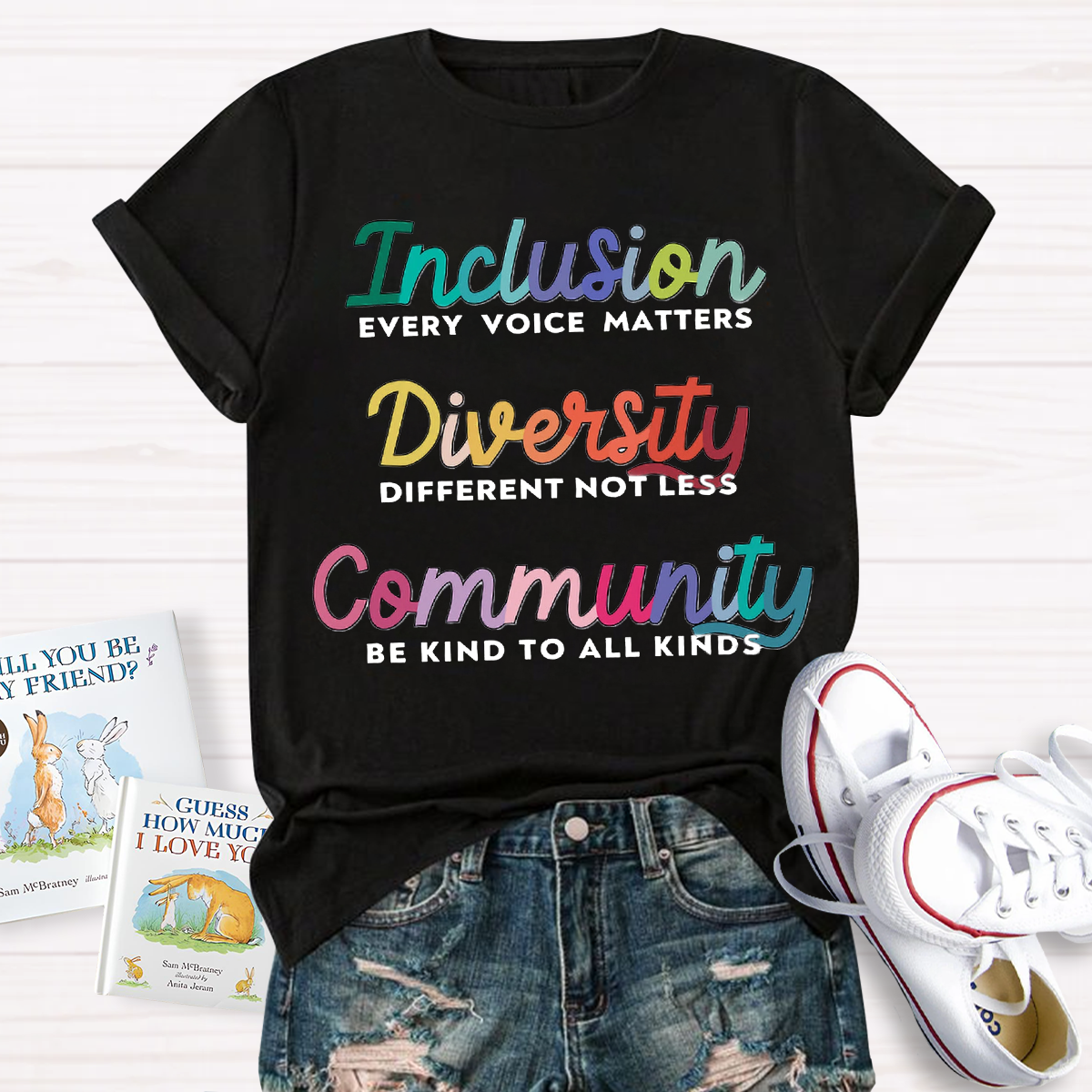 Inclusion Diversity Community Teacher T-Shirt