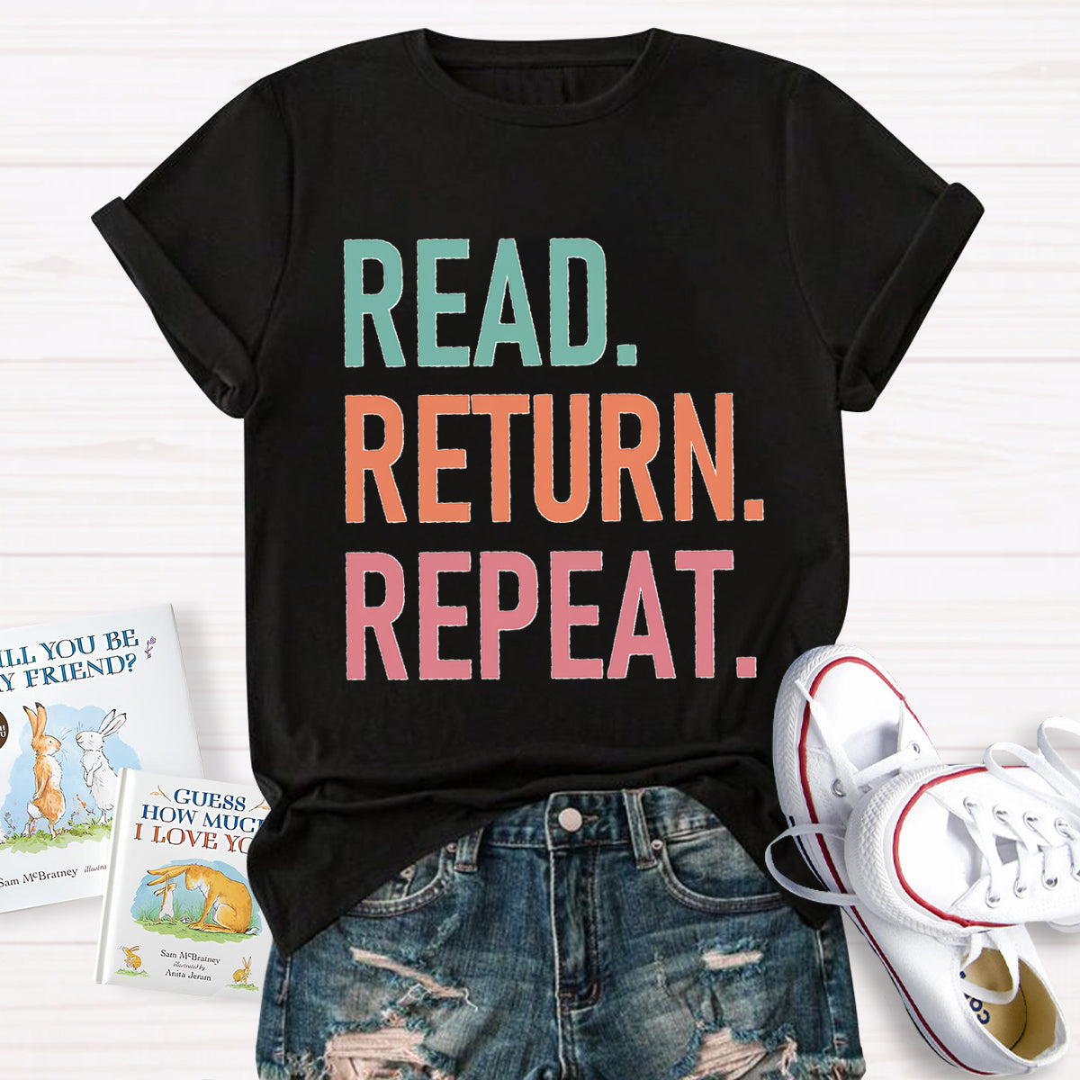 Read Return Repeat Library Book T-Shirt