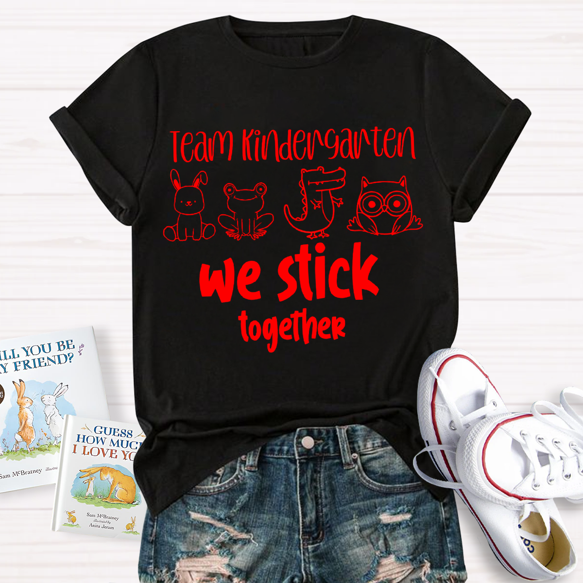 Kindergarten Team We Stick Together T-Shirt