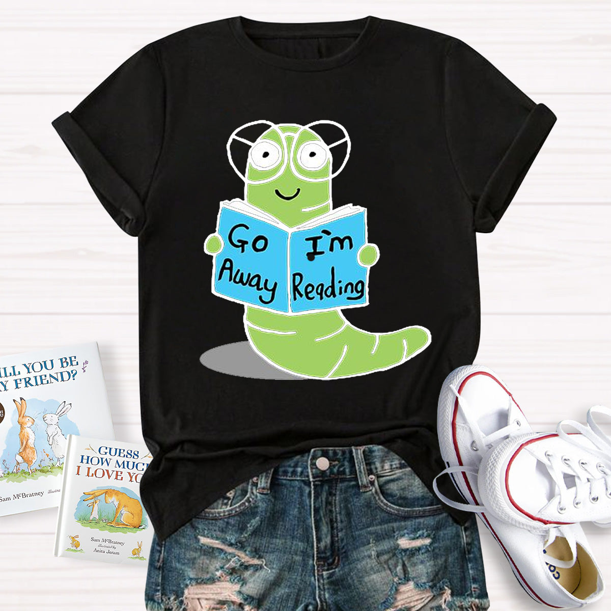 Go Away I'm Reading Teacher T-Shirt