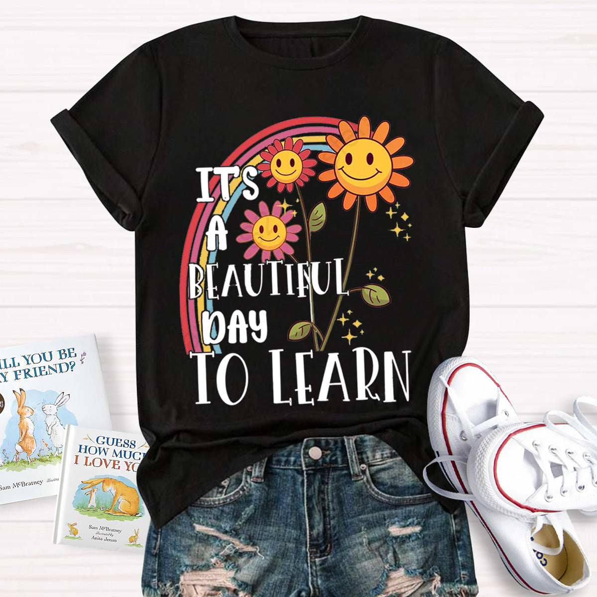 I's A Beautiful Day To Learn Teacher T-Shirt