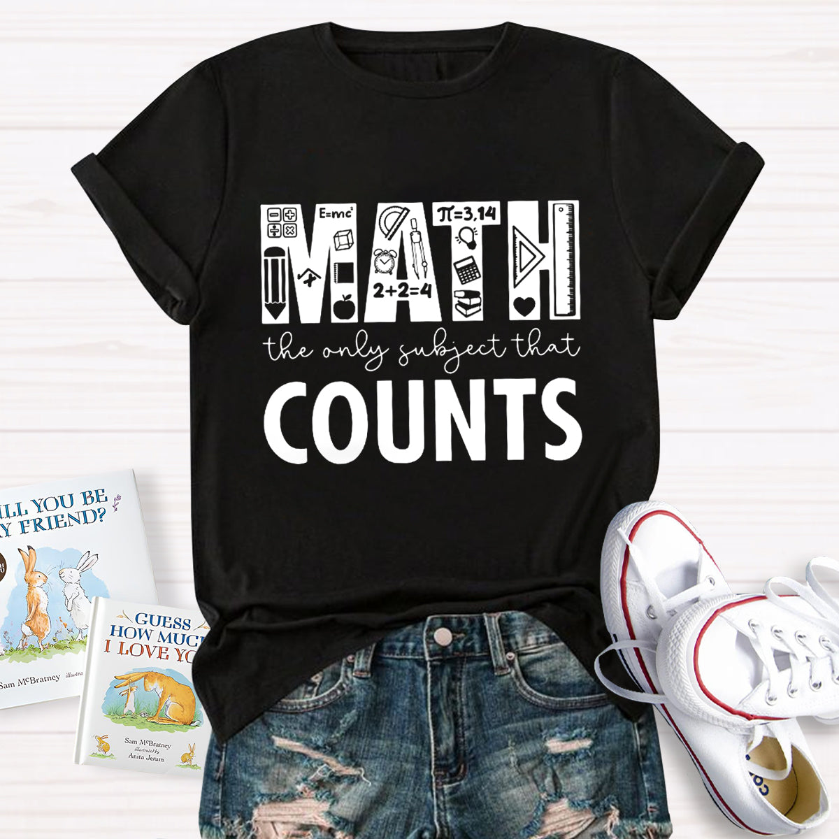 Math The Only Subject That Counts Math Teacher T-Shirt