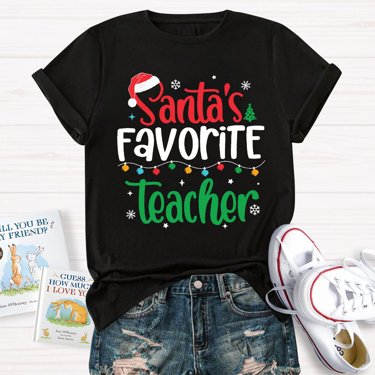 Santa's Favorite Teacher T-Shirt