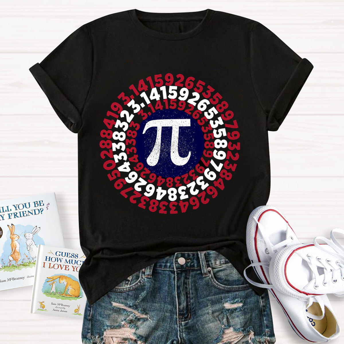 Pi Day Captain Shield T-Shirt