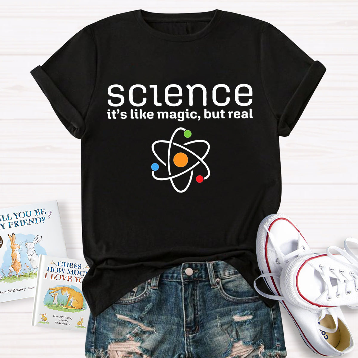 Science It's Like Magic But Real Teacher T-Shirt