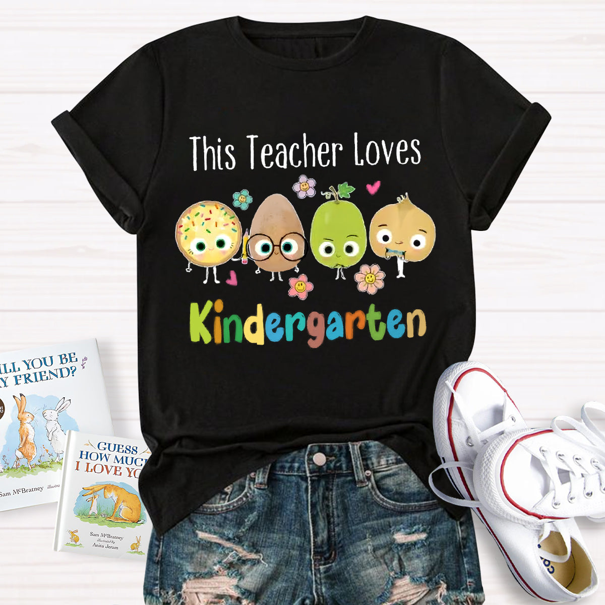 Personalized Grade This Teacher Loves T-Shirt