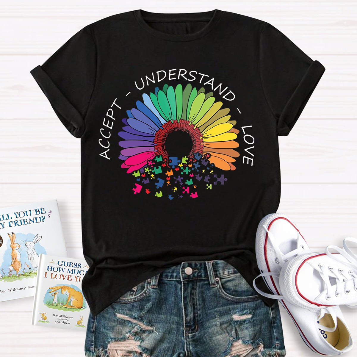 Accept Understand Love Daisy T-Shirt