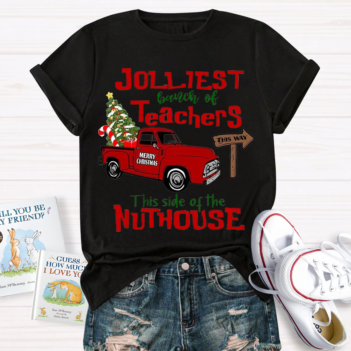 Jolliest Bunch of Teachers Teacher T-Shirt