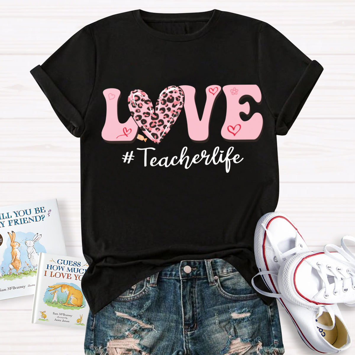 Love Valentine's Day Teacher T-Shirt