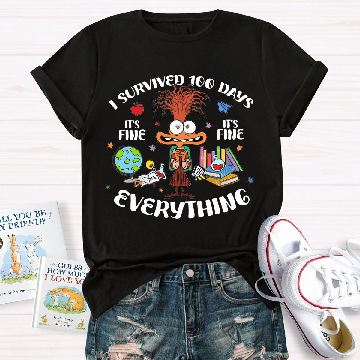 I Survived 100 Days Of School T-Shirt