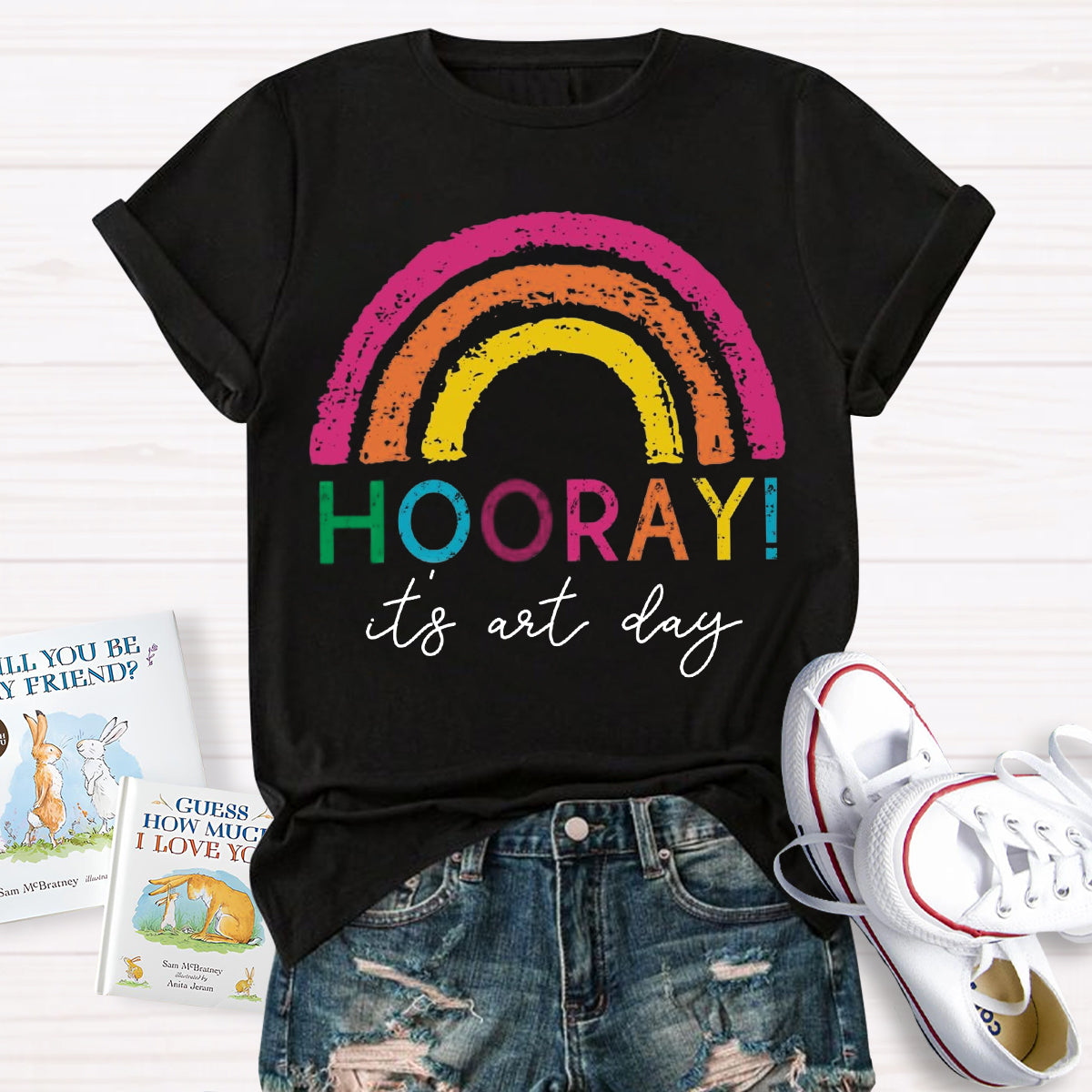 Hooray It's Art Day Teacher T-Shirt