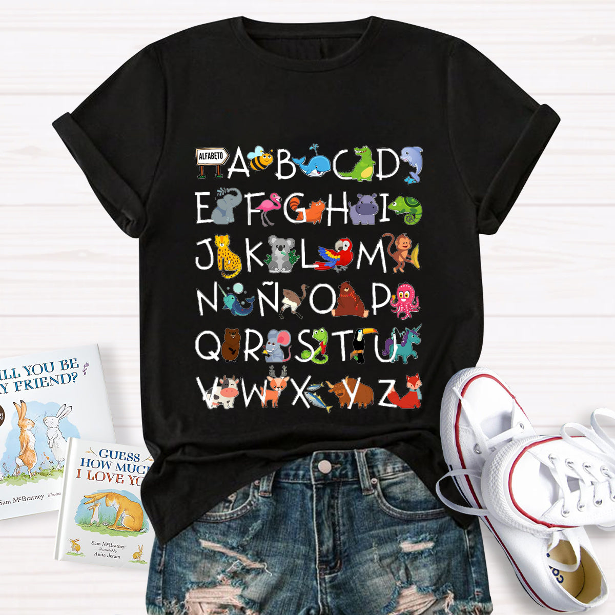 Animal Insect Alphabet T-Shirt