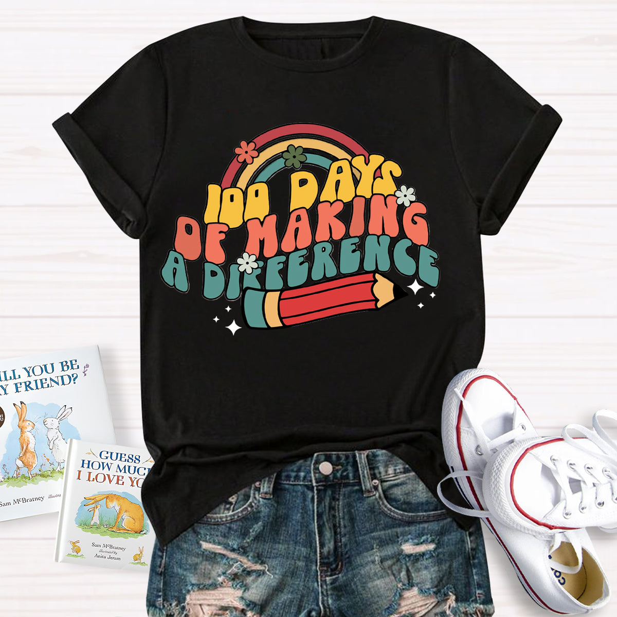 100 Days of Making a Difference T-Shirt