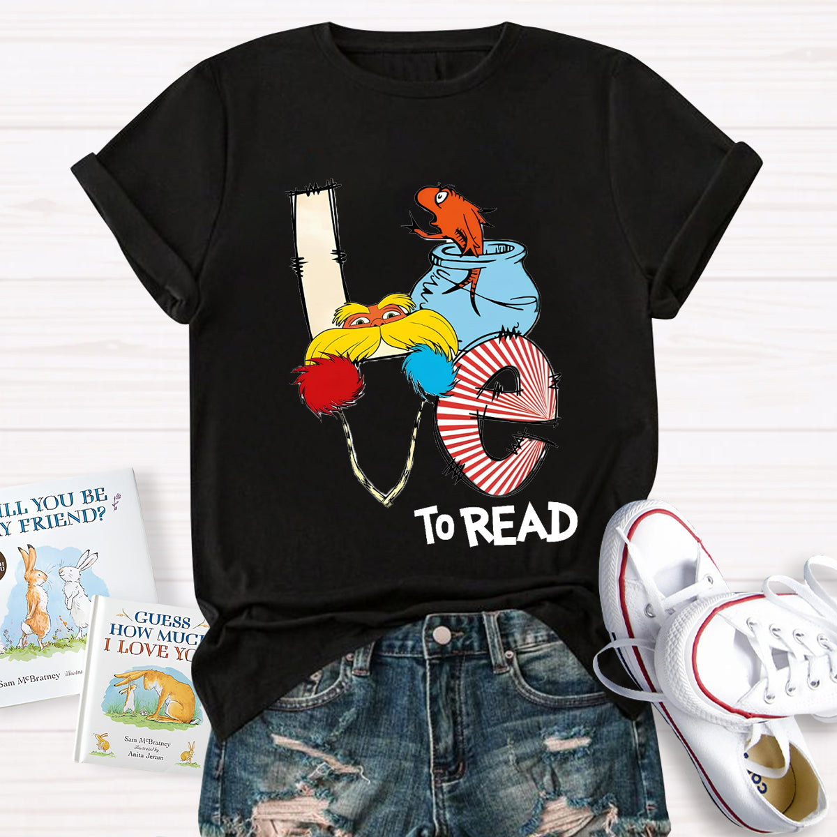 Love To Read Teacher T-Shirt