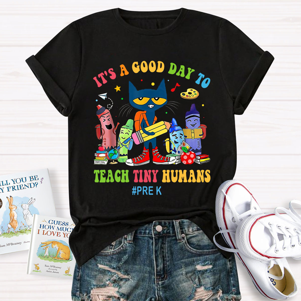 Personalized Grade It's A Good Day To Teach Tiny Humans Cat T-Shirt