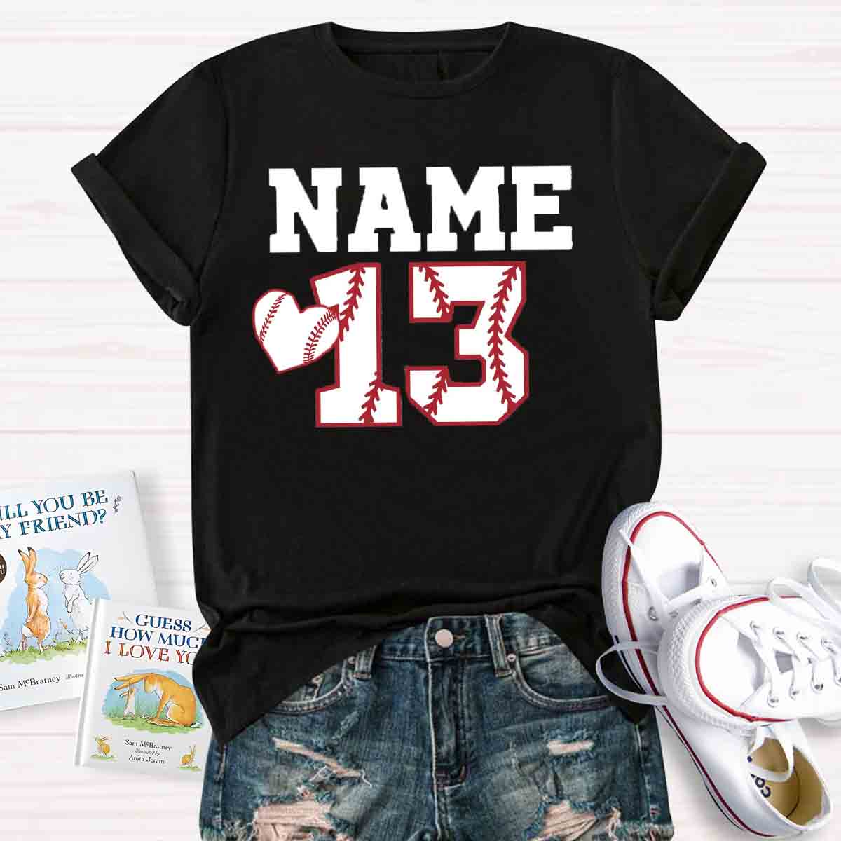 Personalized Game Number And Team Name T-shirt