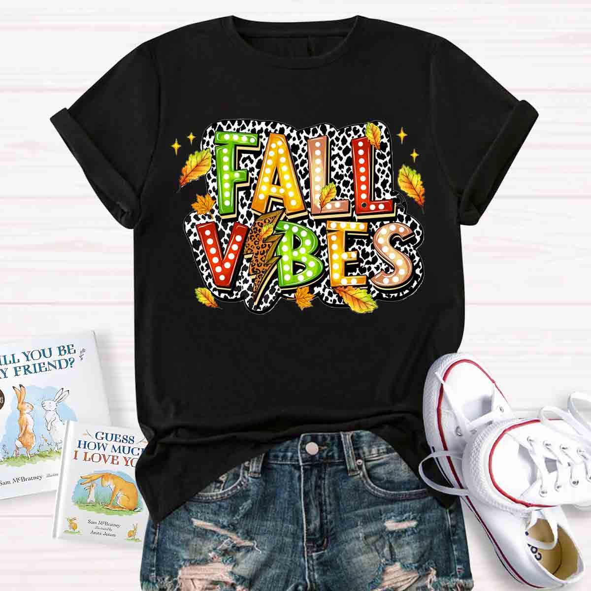 Fall Vibes Leaves T-shirt