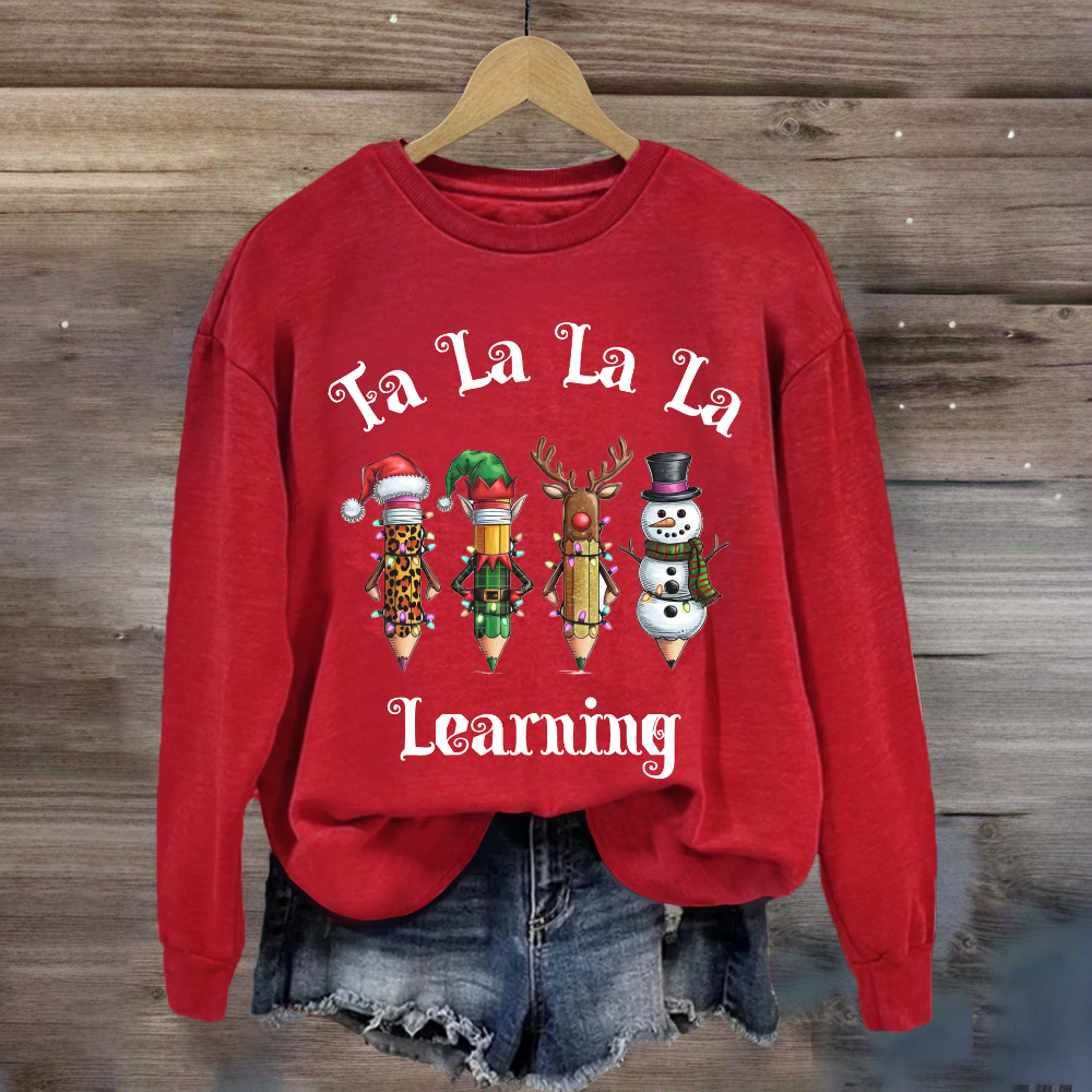 Christmas Pencil Learning Sweatshirt