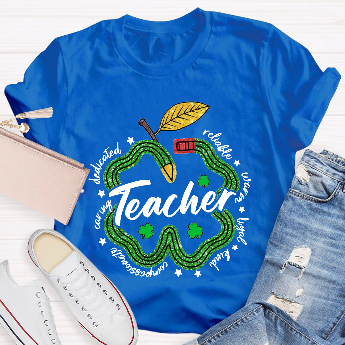 Pencil Teacher St. Patrick's Day T-Shirt