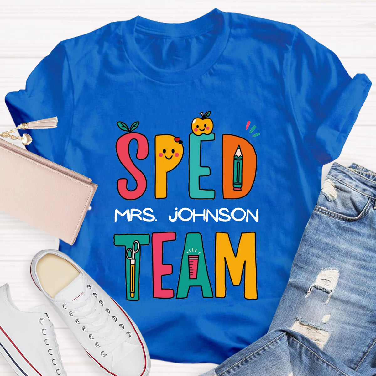 Personalized Name Of SPED Team Teacher T-Shirt