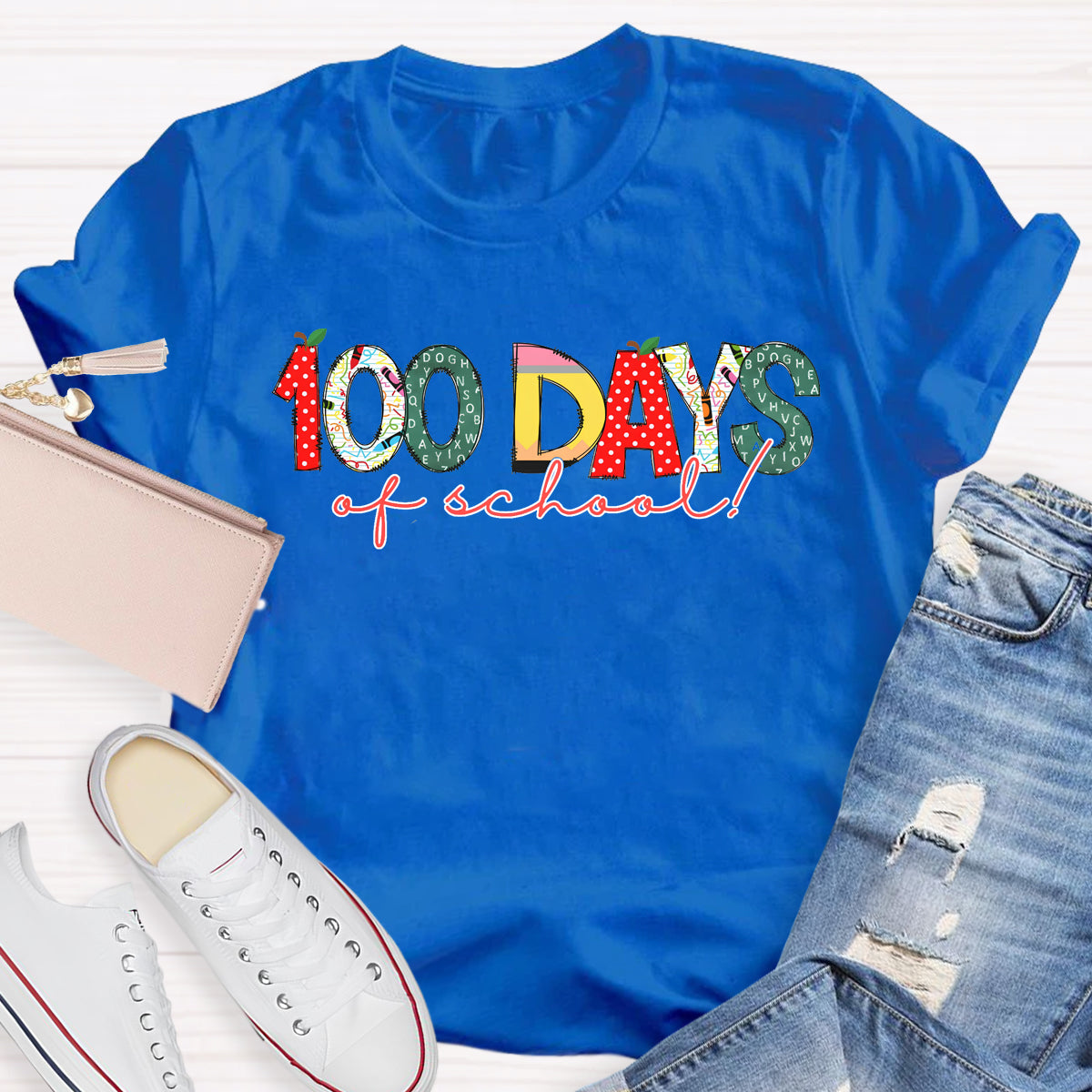 100 Days Of School Teacher T-Shirt