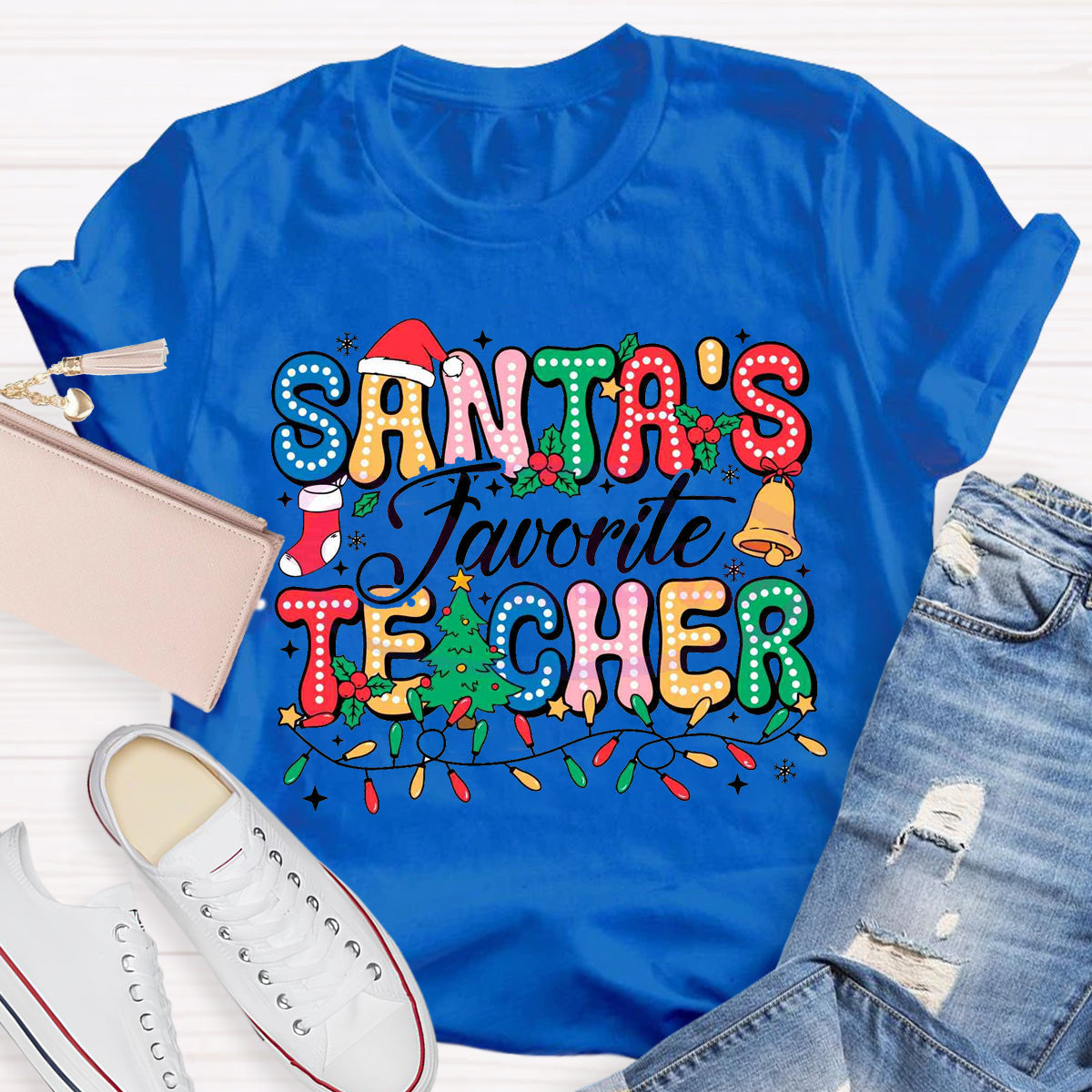 Santas Favorite Teacher T-Shirt