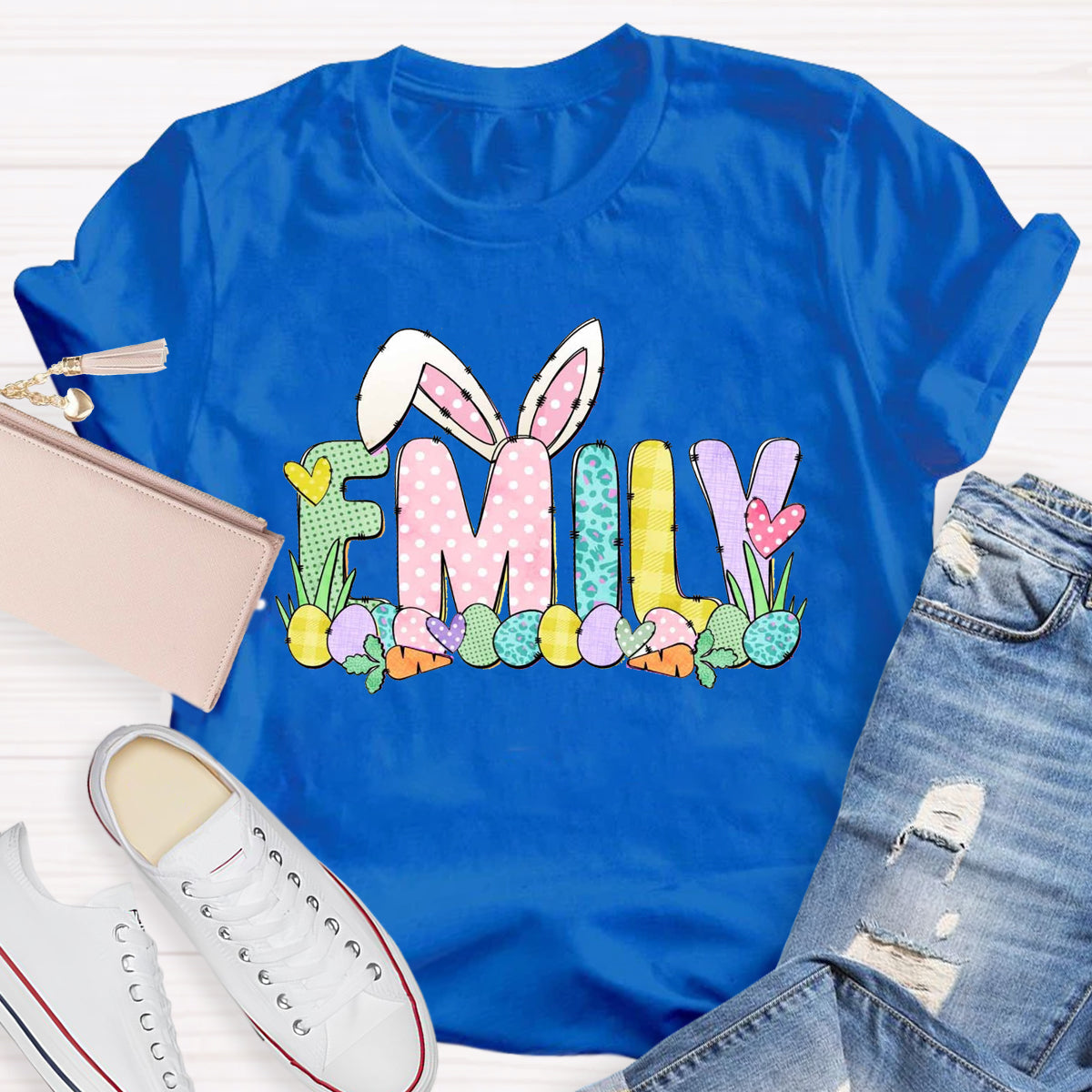 Personalized Name Easter Egg Emily T-Shirt