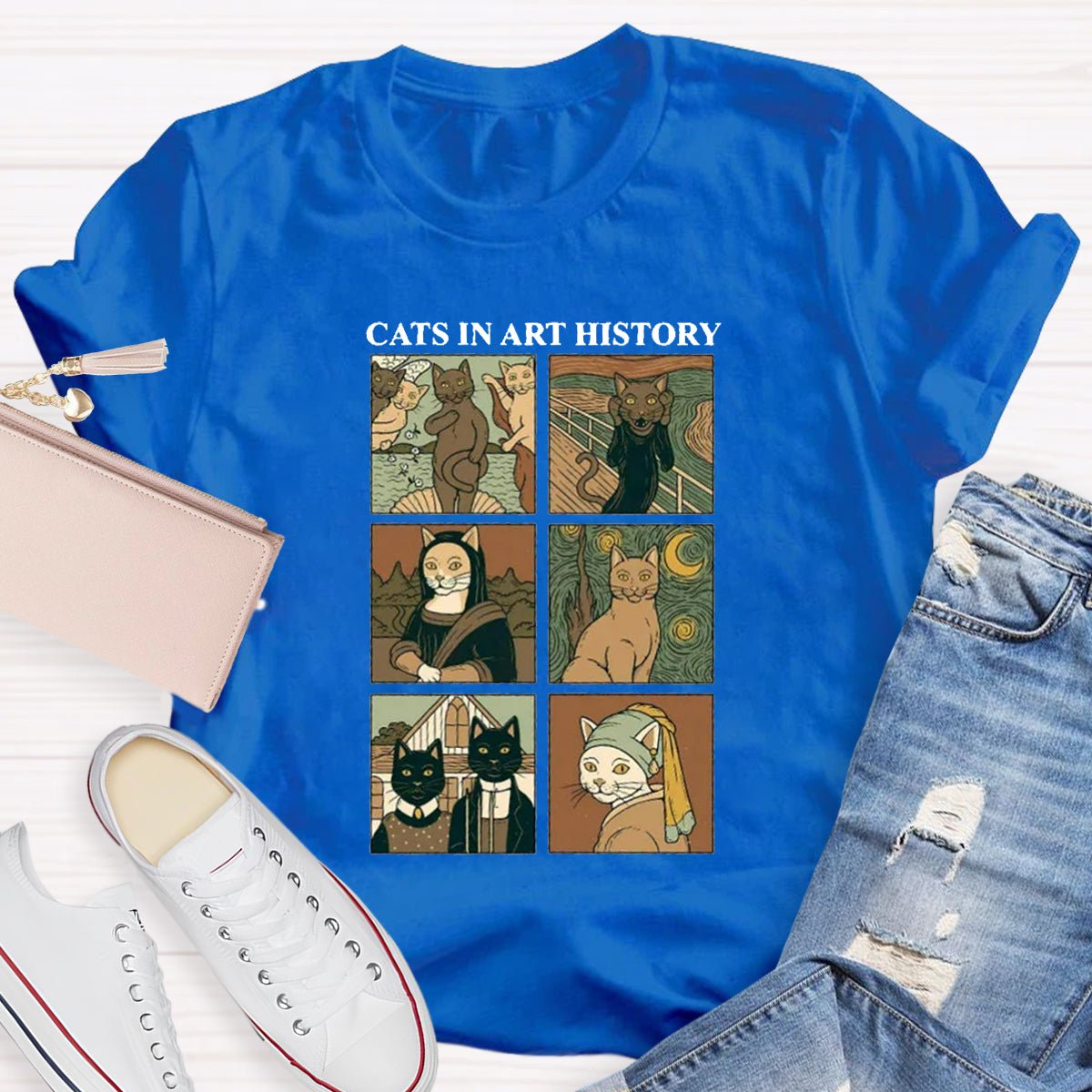 Cat In Art History T-Shirt