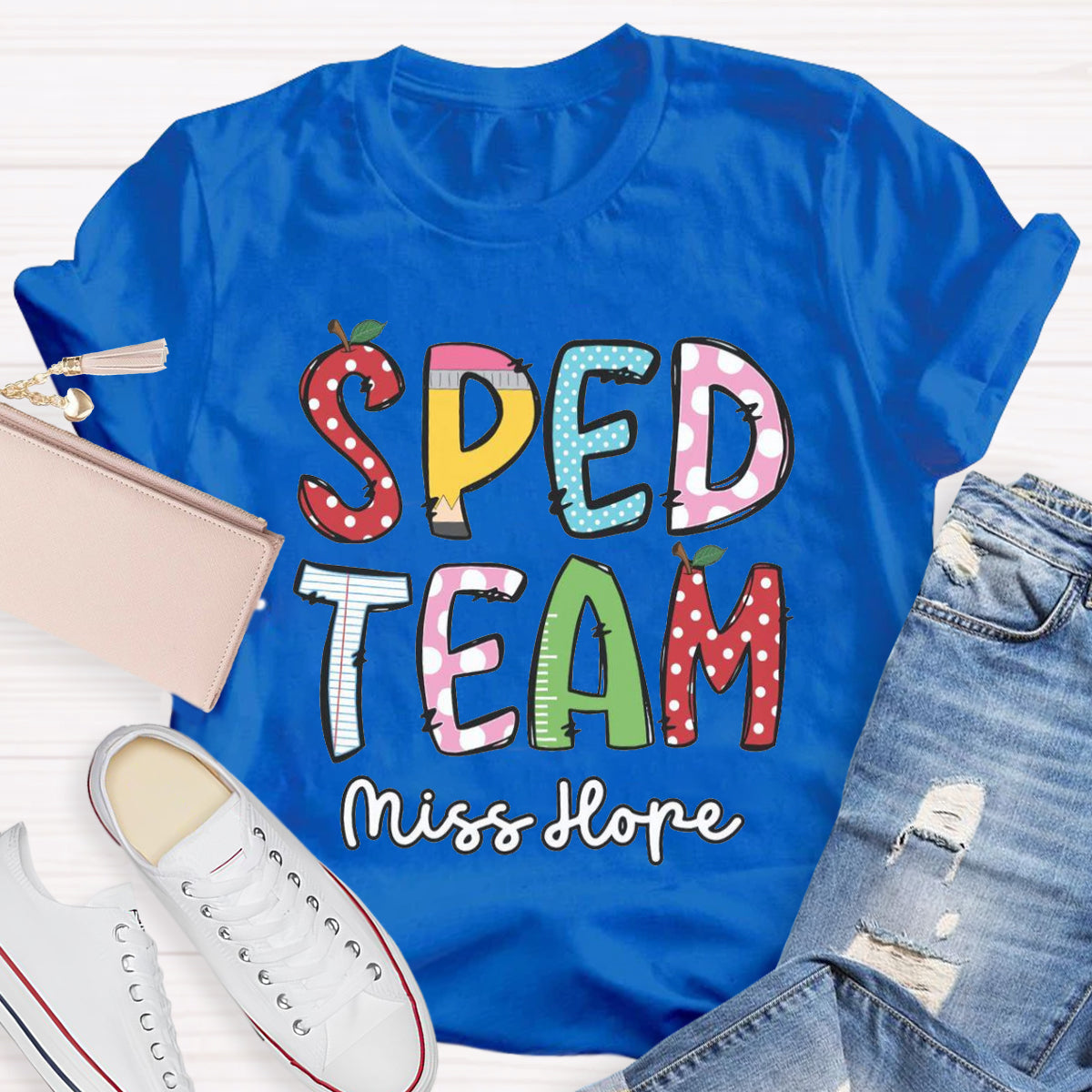 Personalized Name Of SPED Team T-shirt