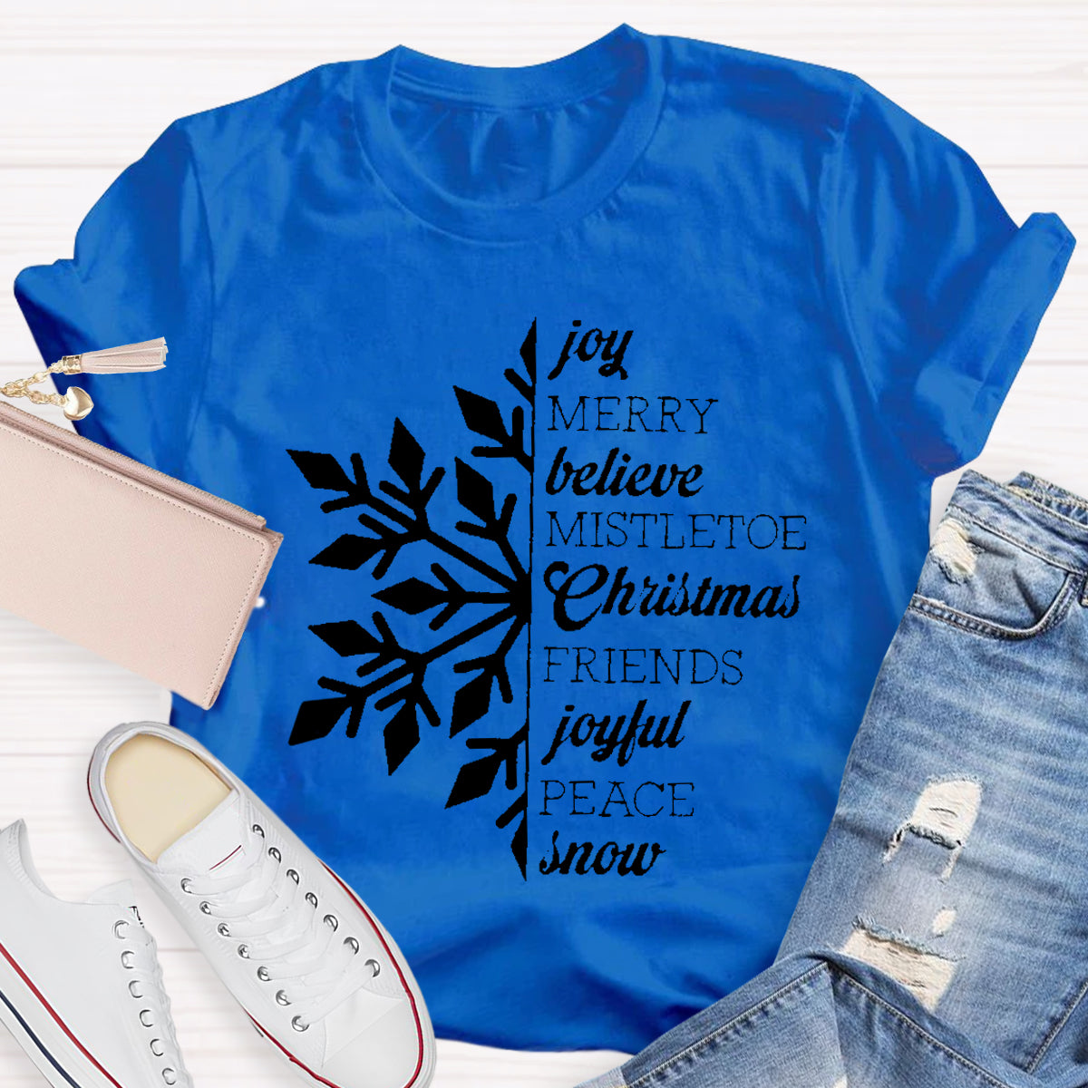 Merry Christmas Snowflake T-Shirt