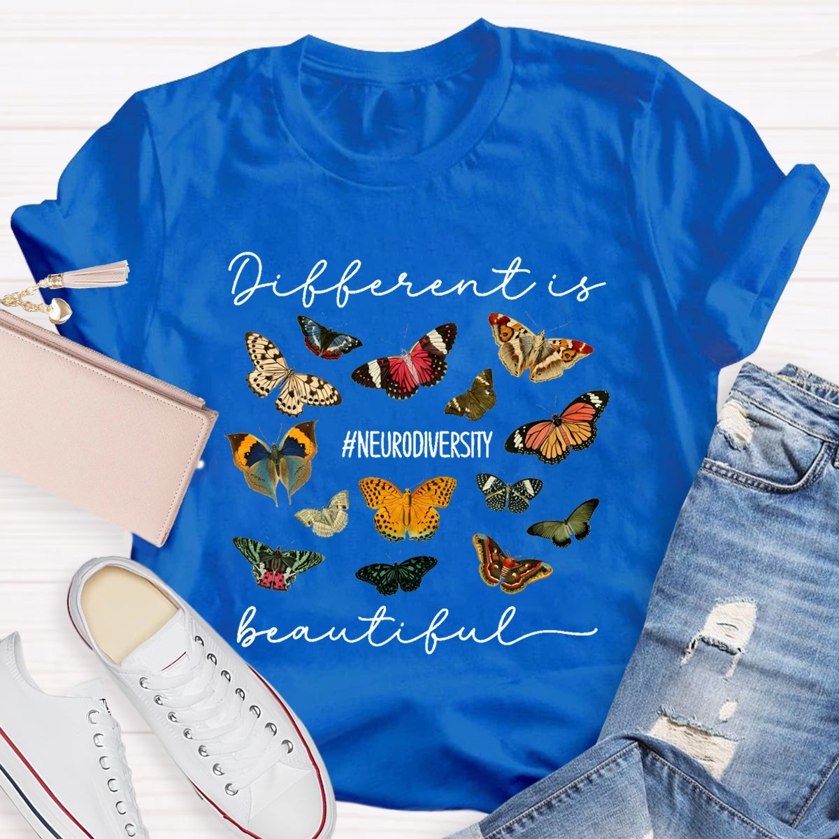 Different is Beautiful Buttterfly T-Shirt