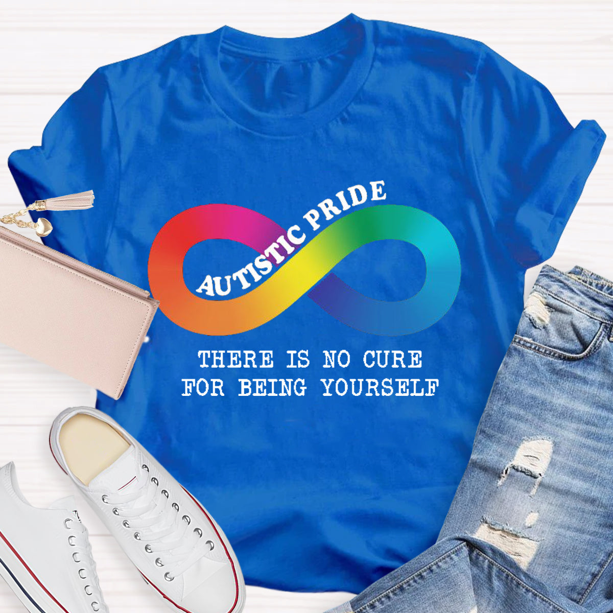 Autistic Pride There Is No Cure For Being Yourself  T-Shirt