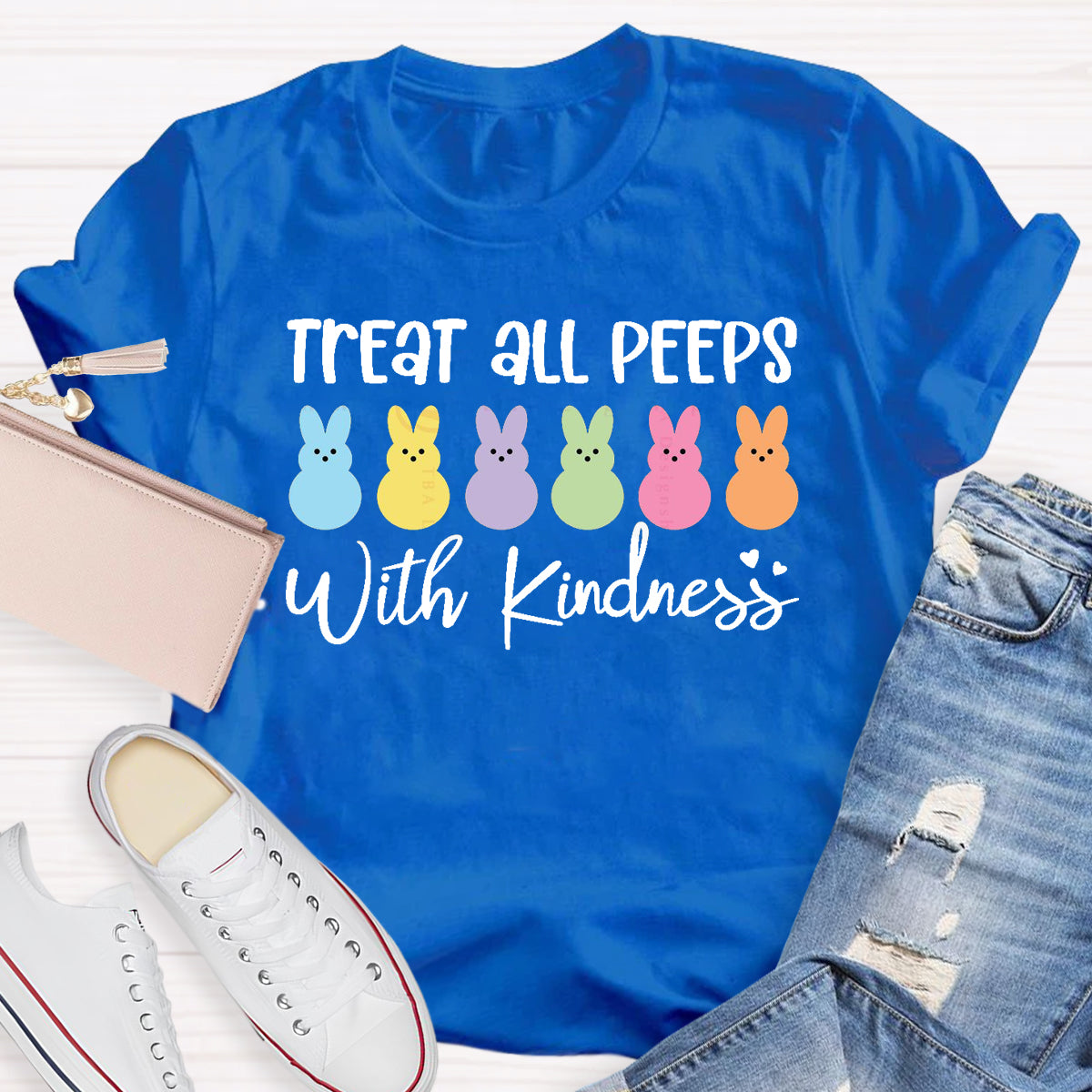 Treat all Peeps With Kindness Teacher T-Shirt