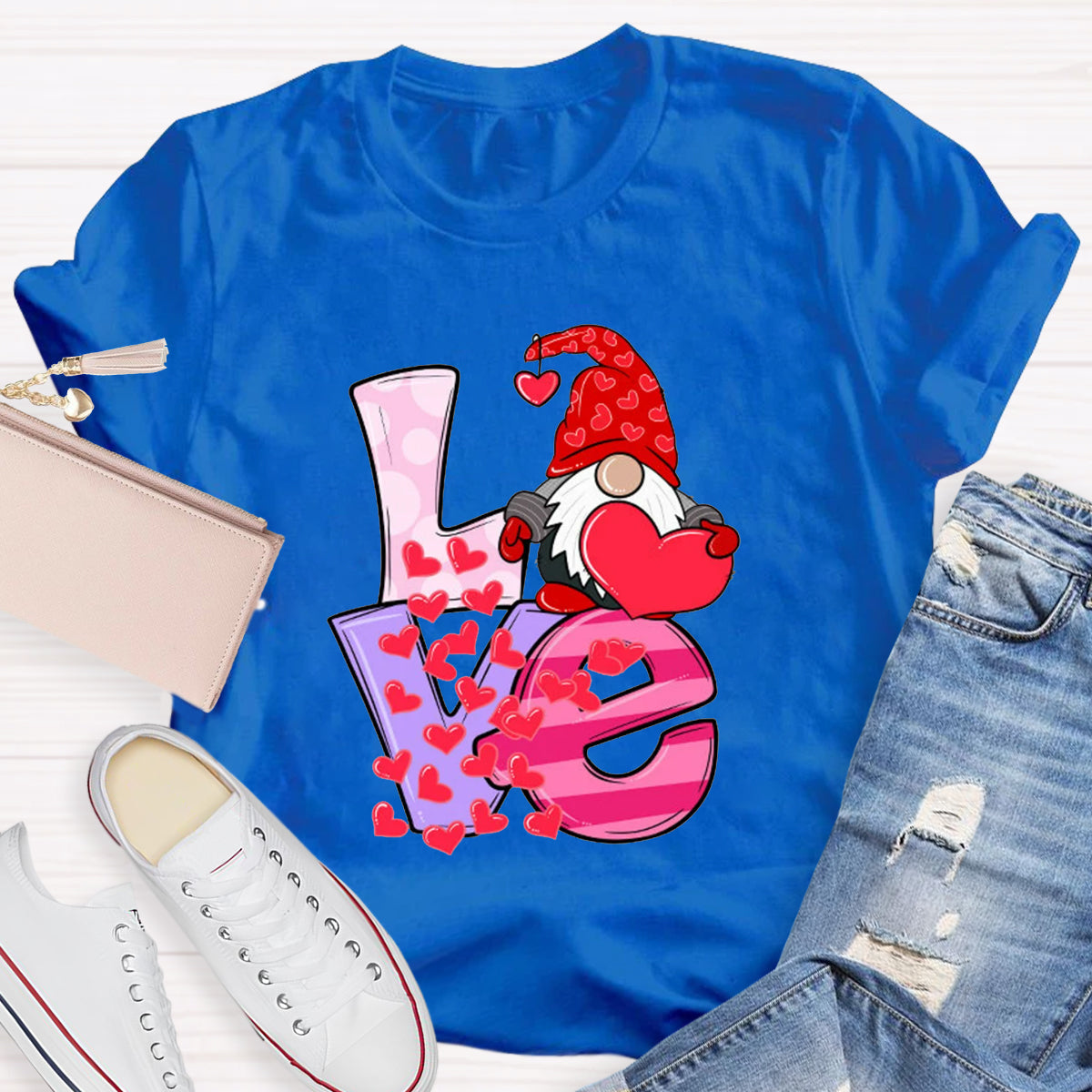 Love Gnome Hearts T-Shirt