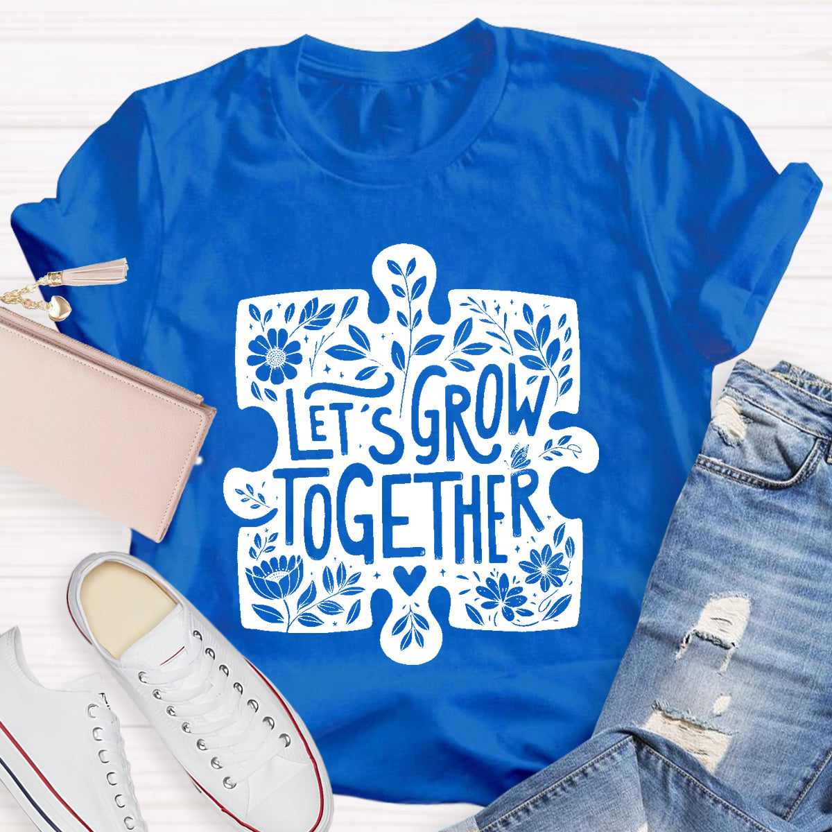 Let'S Grow Together Teacher T-Shirt