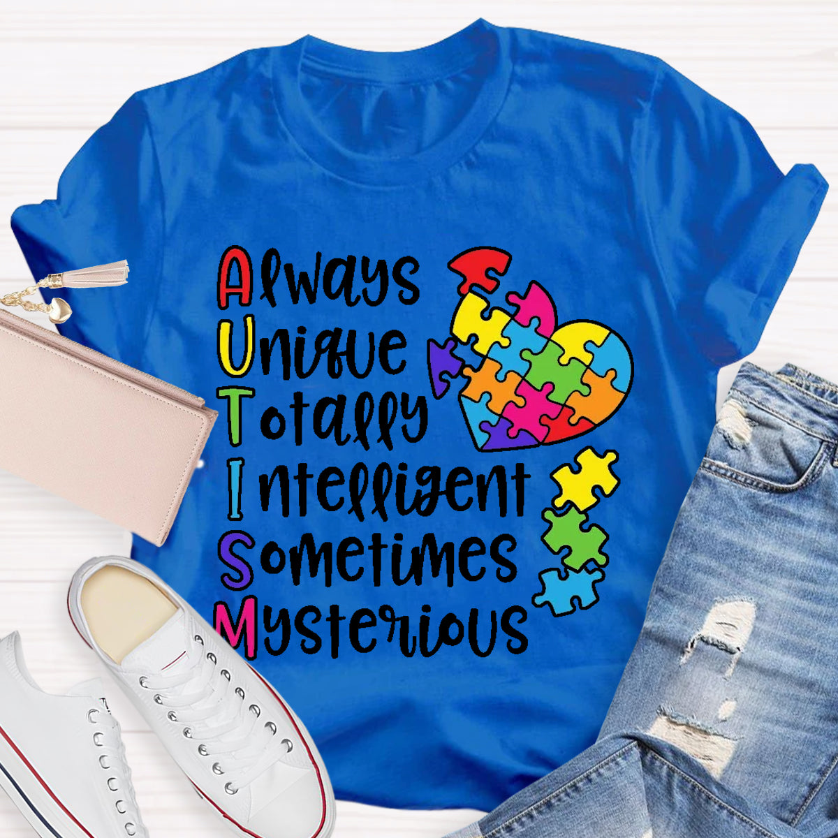 Autism Always Unique Totally Interesting Sometimes Mysterious T-Shirt