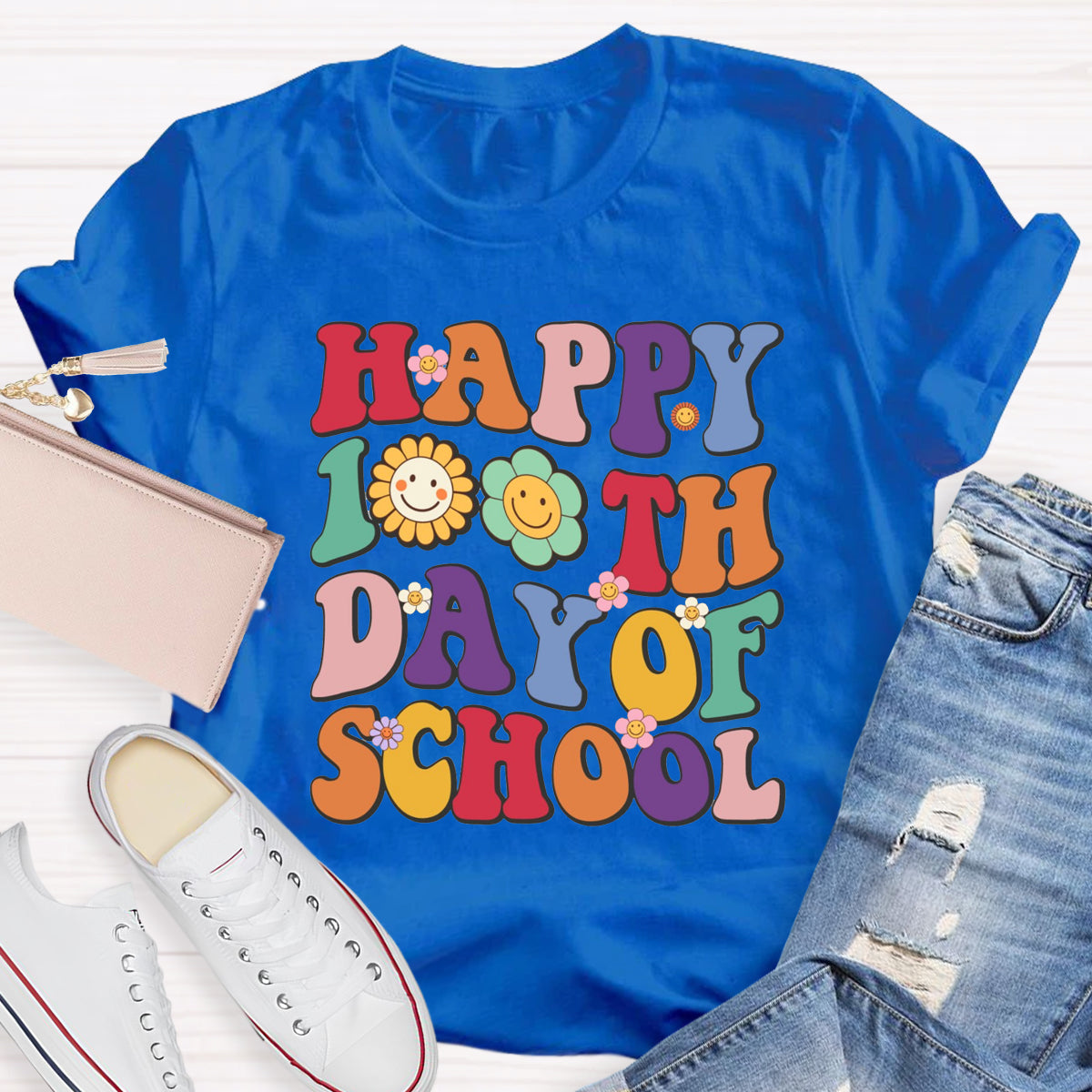 Happy 100th Days Of School Teacher T-Shirt