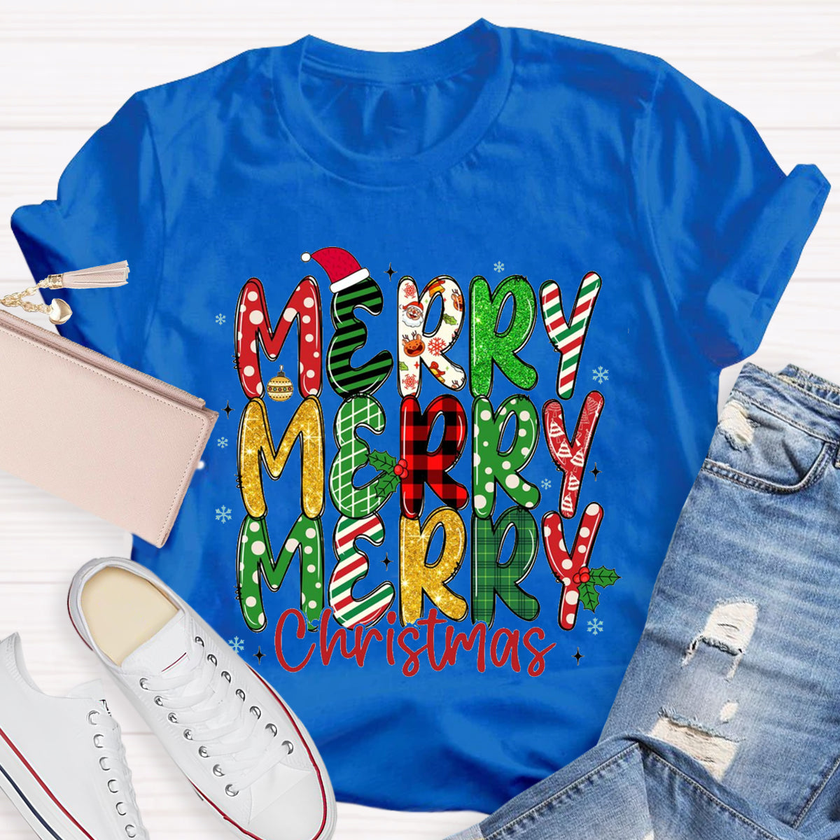 Merry Christmas Doodle T-Shirt