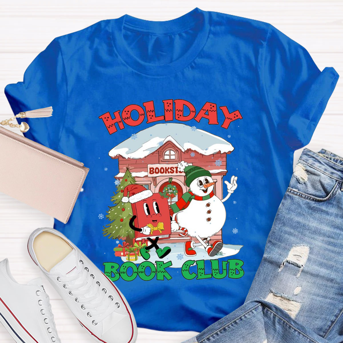 Christmas Holiday Book Club T-Shirt