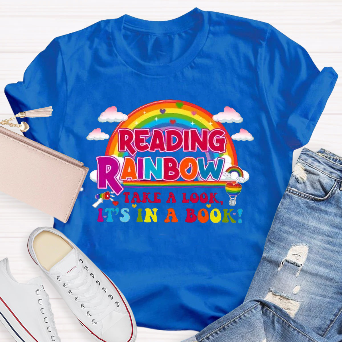 Reading Rainbow Take A Look Teacher T-Shirt